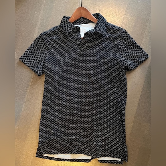 Men’s All In Motion Short-sleeve Polo Shirt Size Medium Black and White GUC - Picture 7 of 8
